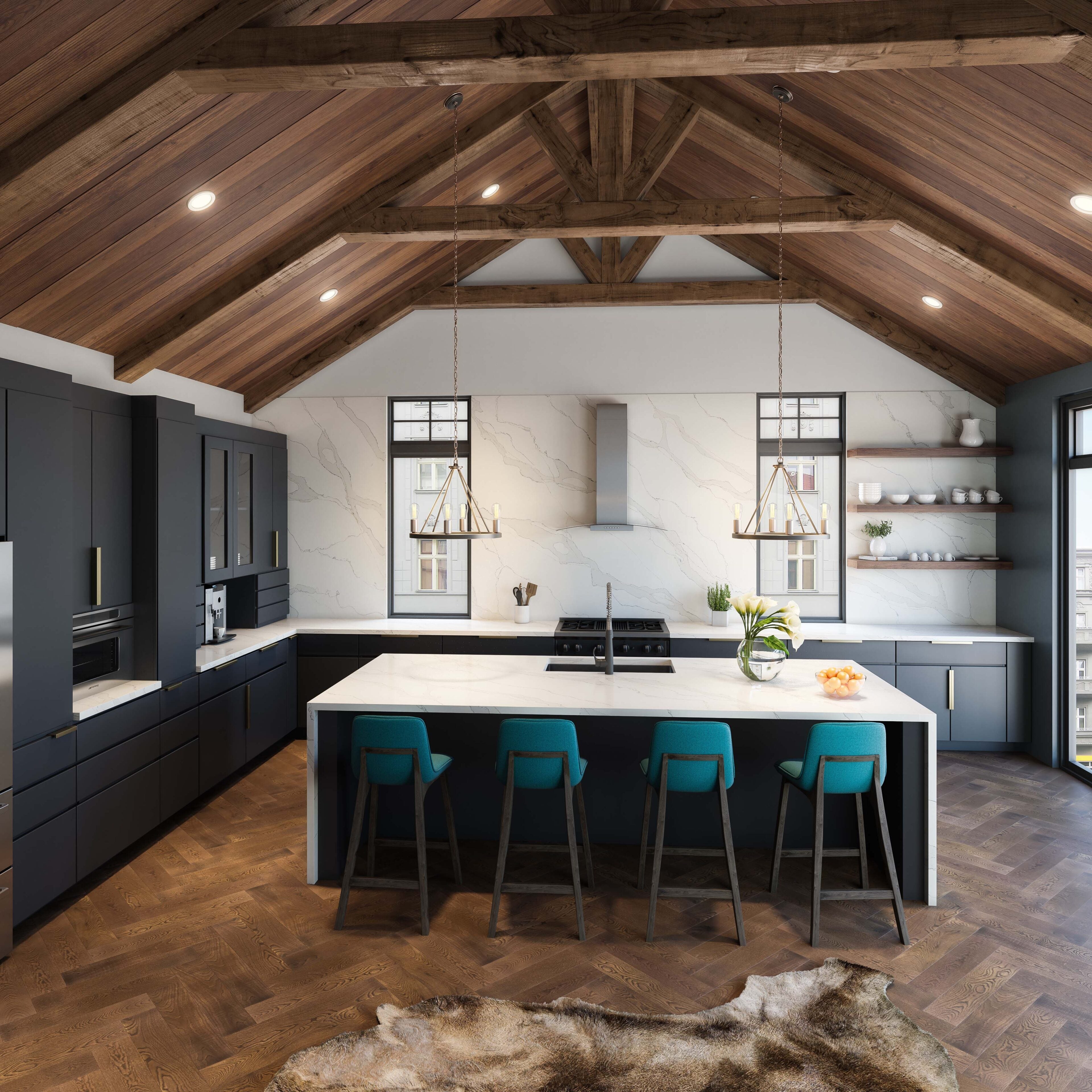 Stella Caldia by Pental Quartz available at Aqua Kitchen