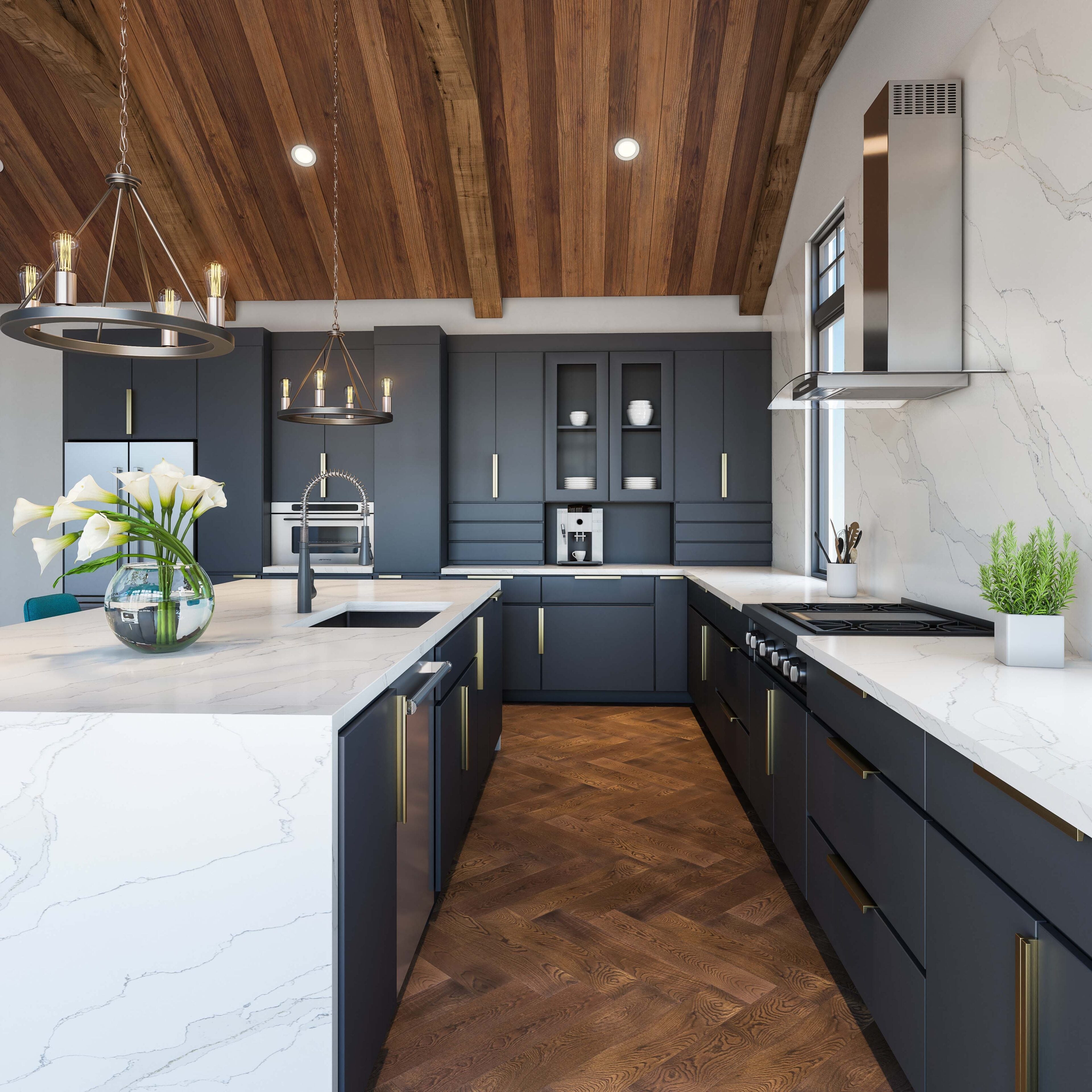 Stella Caldia by Pental Quartz available at Aqua Kitchen