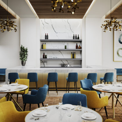 Stella Gold by Pental Quartz available at Aqua Kitchen