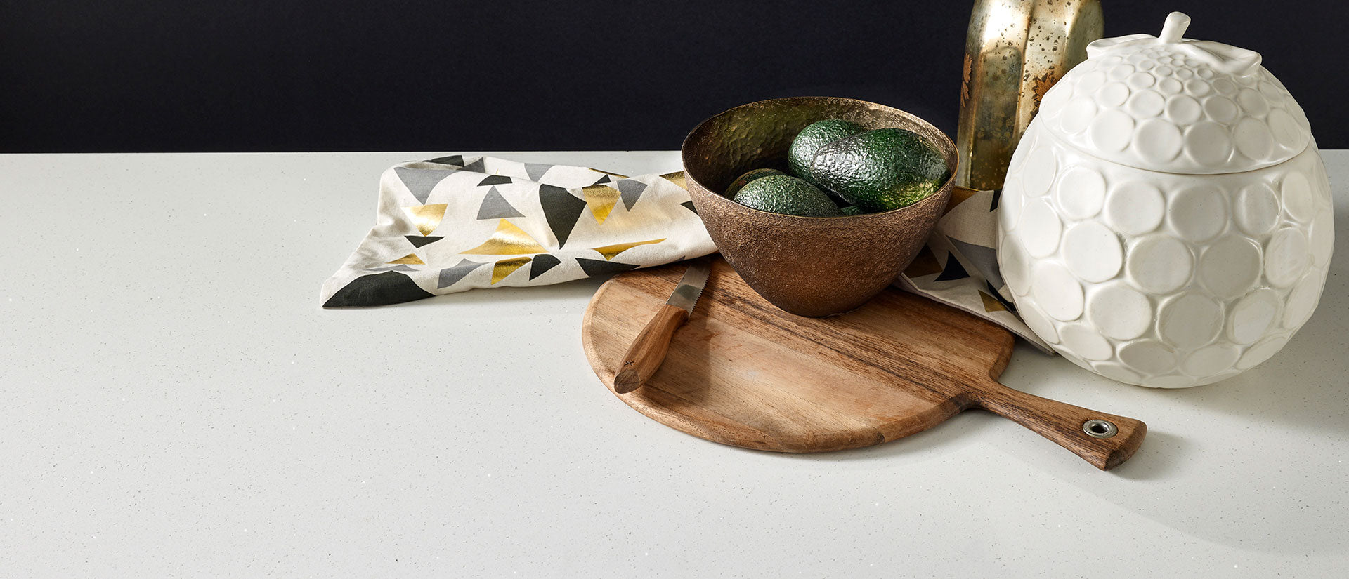 Stellar White by MSI Surfaces available at Aqua Kitchen