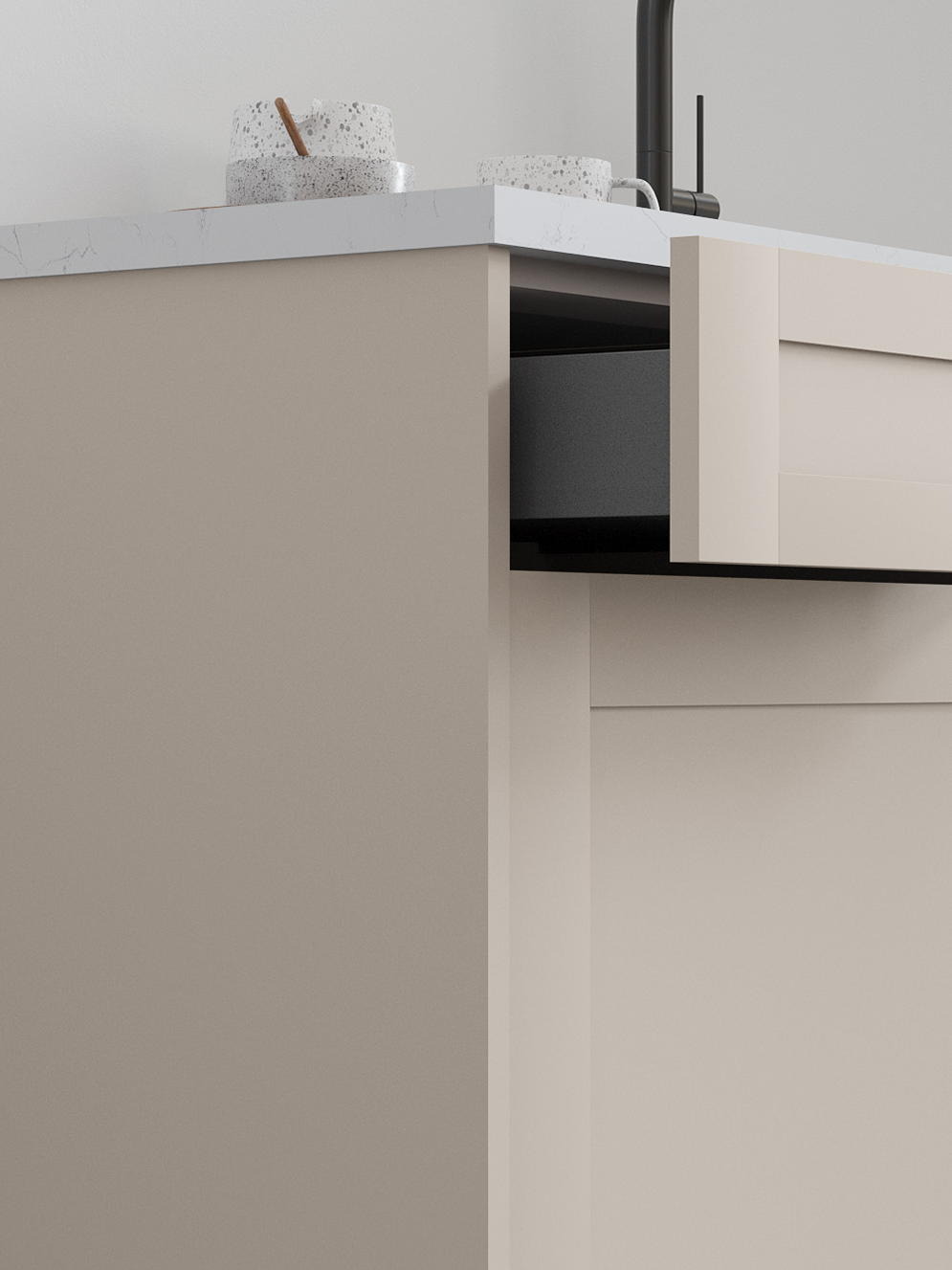 Tuscany - Cashmere by Fabuwood available at Aqua Kitchen