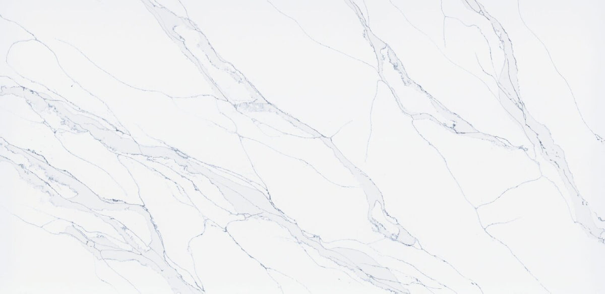 Unique Calacatta Blue by Pental Quartz available at Aqua Kitchen