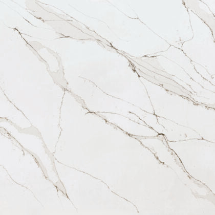 Unique Calacatta Gold by Pental Quartz available at Aqua Kitchen