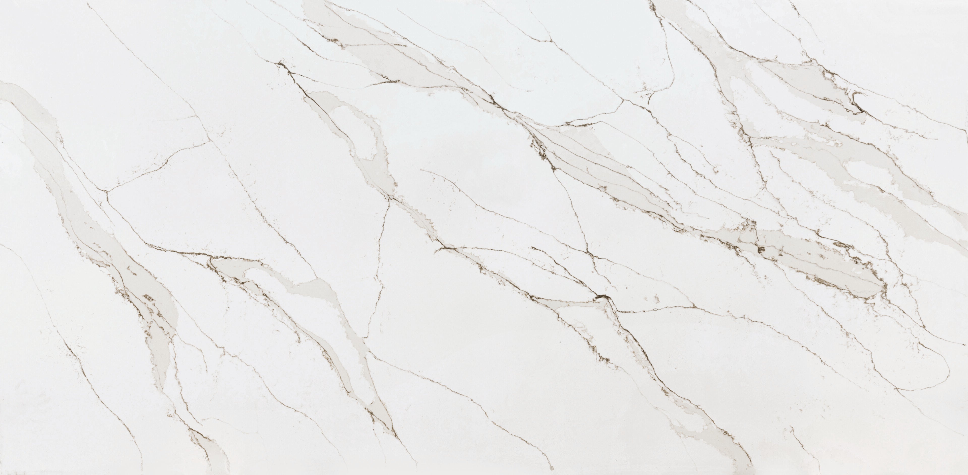 Unique Calacatta Gold by Pental Quartz available at Aqua Kitchen