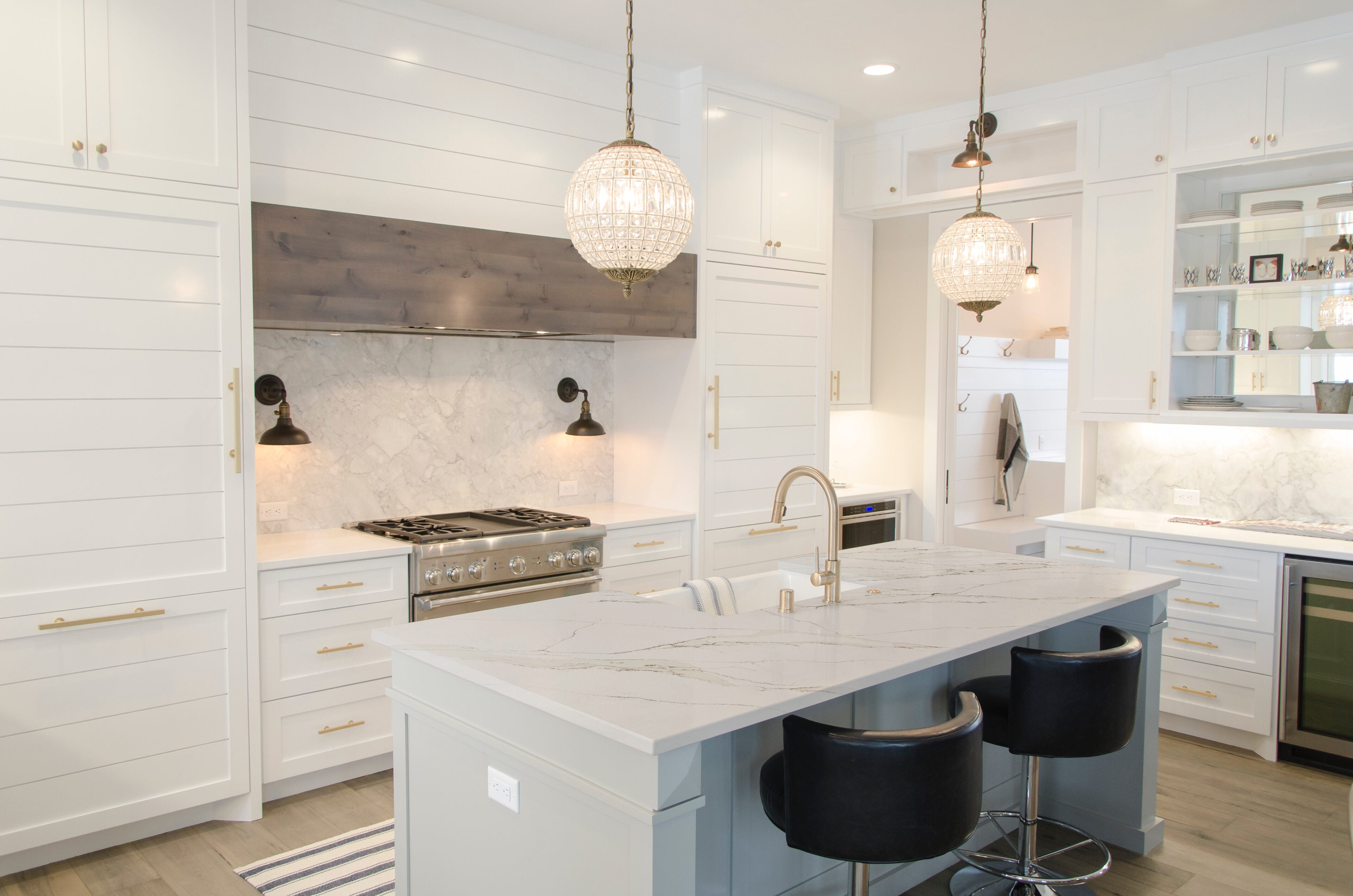 Unique Calacatta Gold by Pental Quartz available at Aqua Kitchen