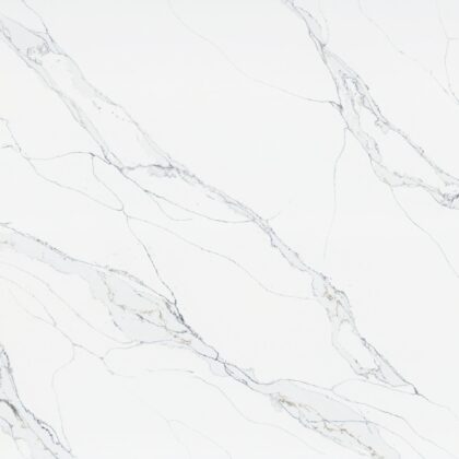 Unique Calacatta Macchia Vecchia by Pental Quartz available at Aqua Kitchen