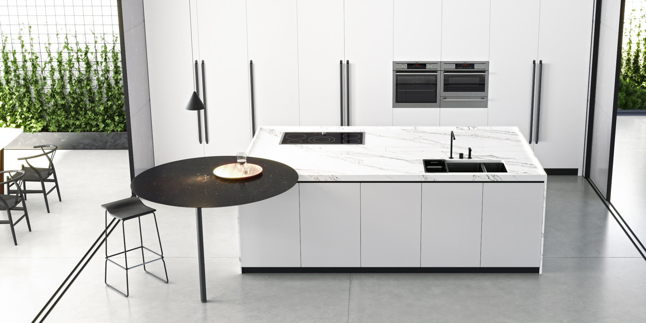 Unique Calacatta Macchia Vecchia by Pental Quartz available at Aqua Kitchen