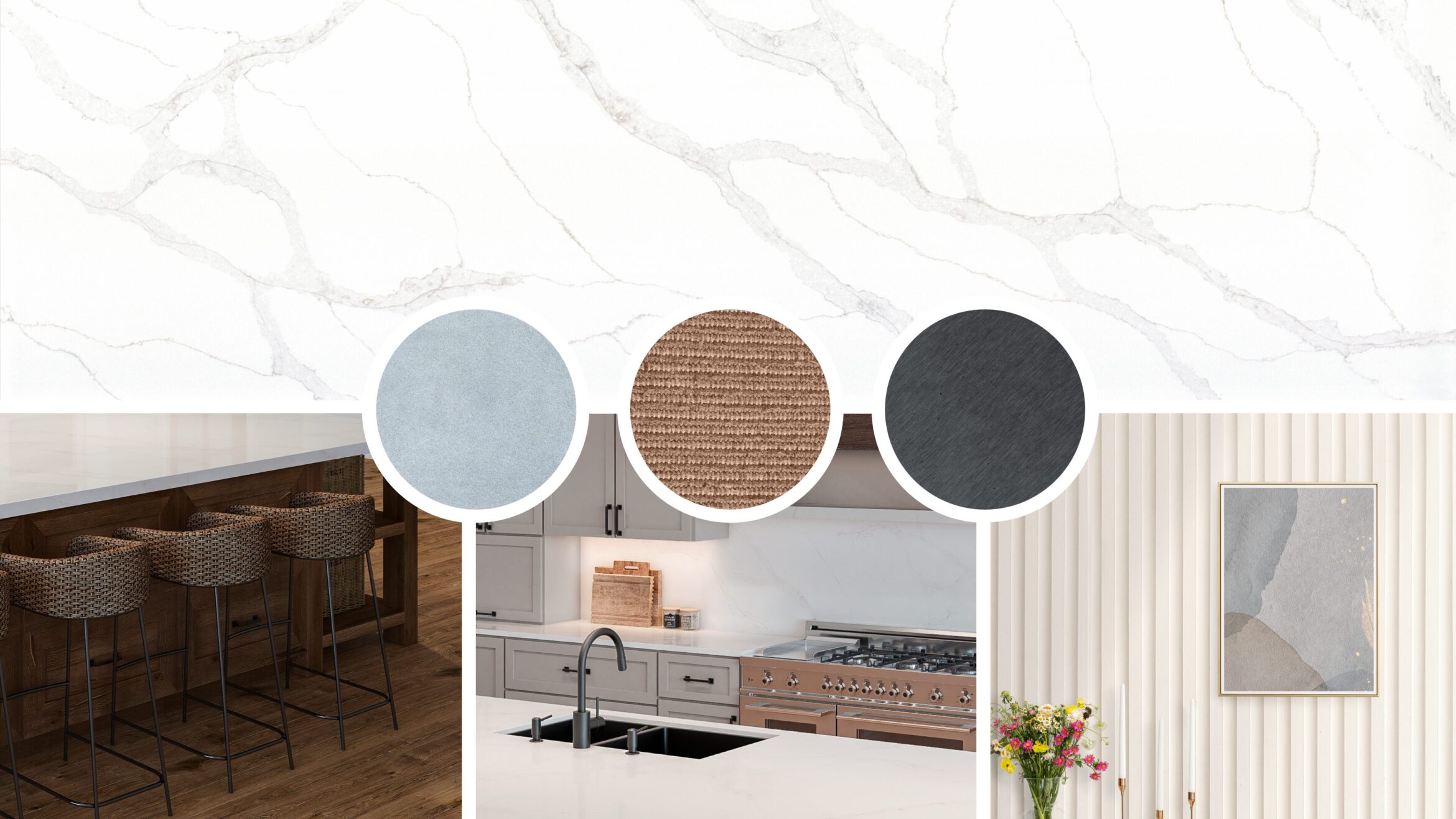 Valla Gold® by Pental Quartz available at Aqua Kitchen
