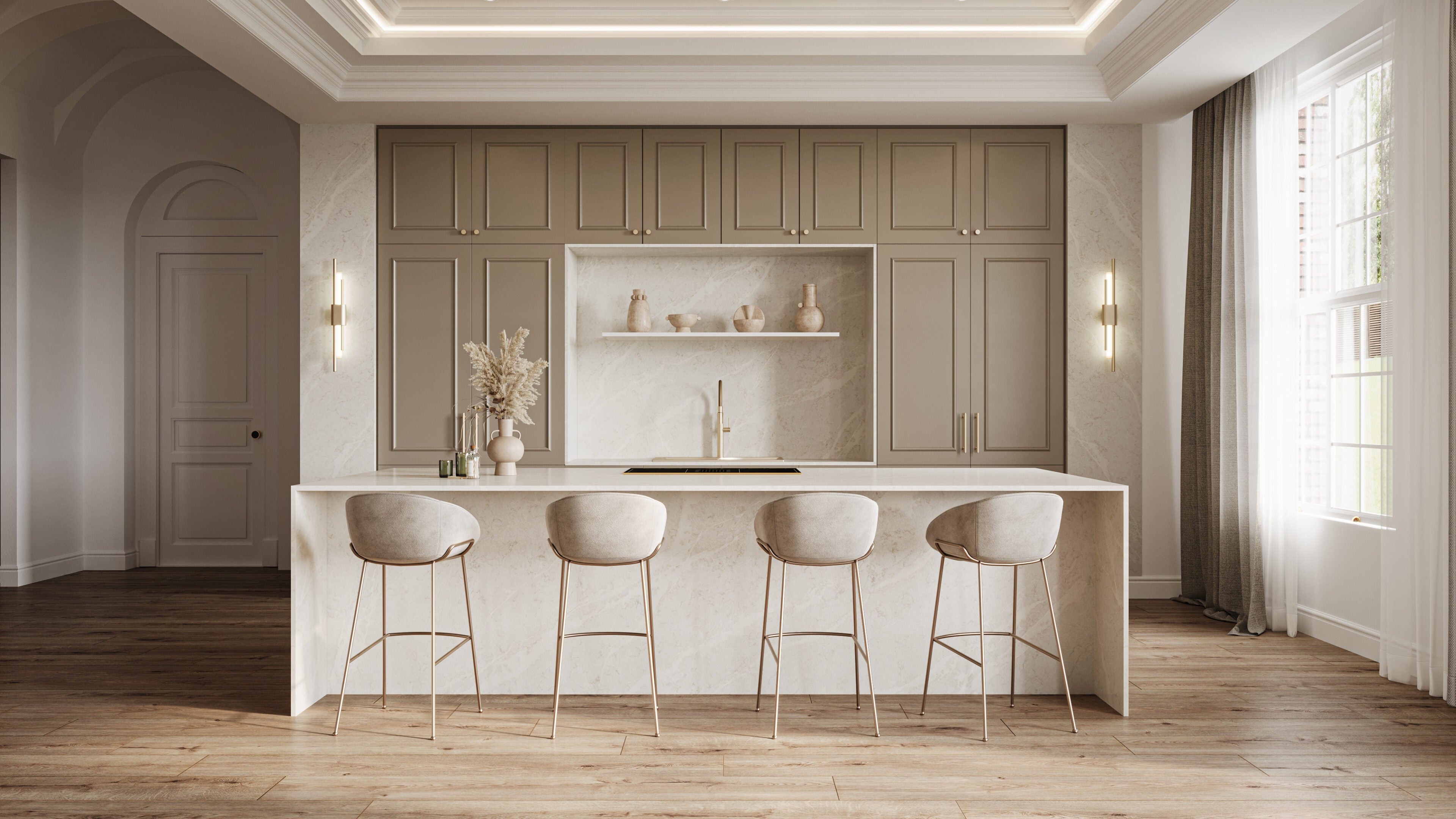 Venus by Pental Quartz available at Aqua Kitchen