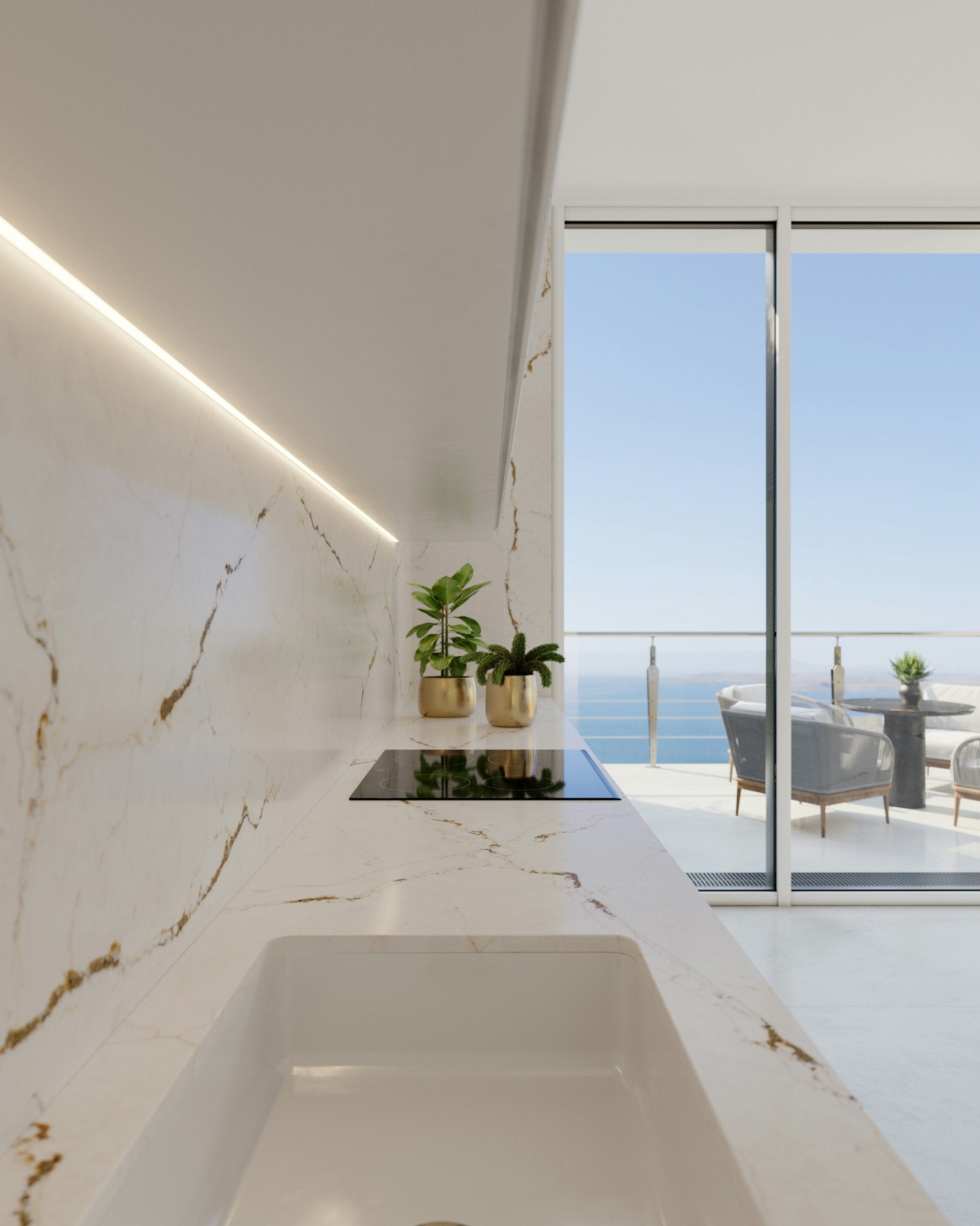 Versailles Ivory by Silestone available at Aqua Kitchen