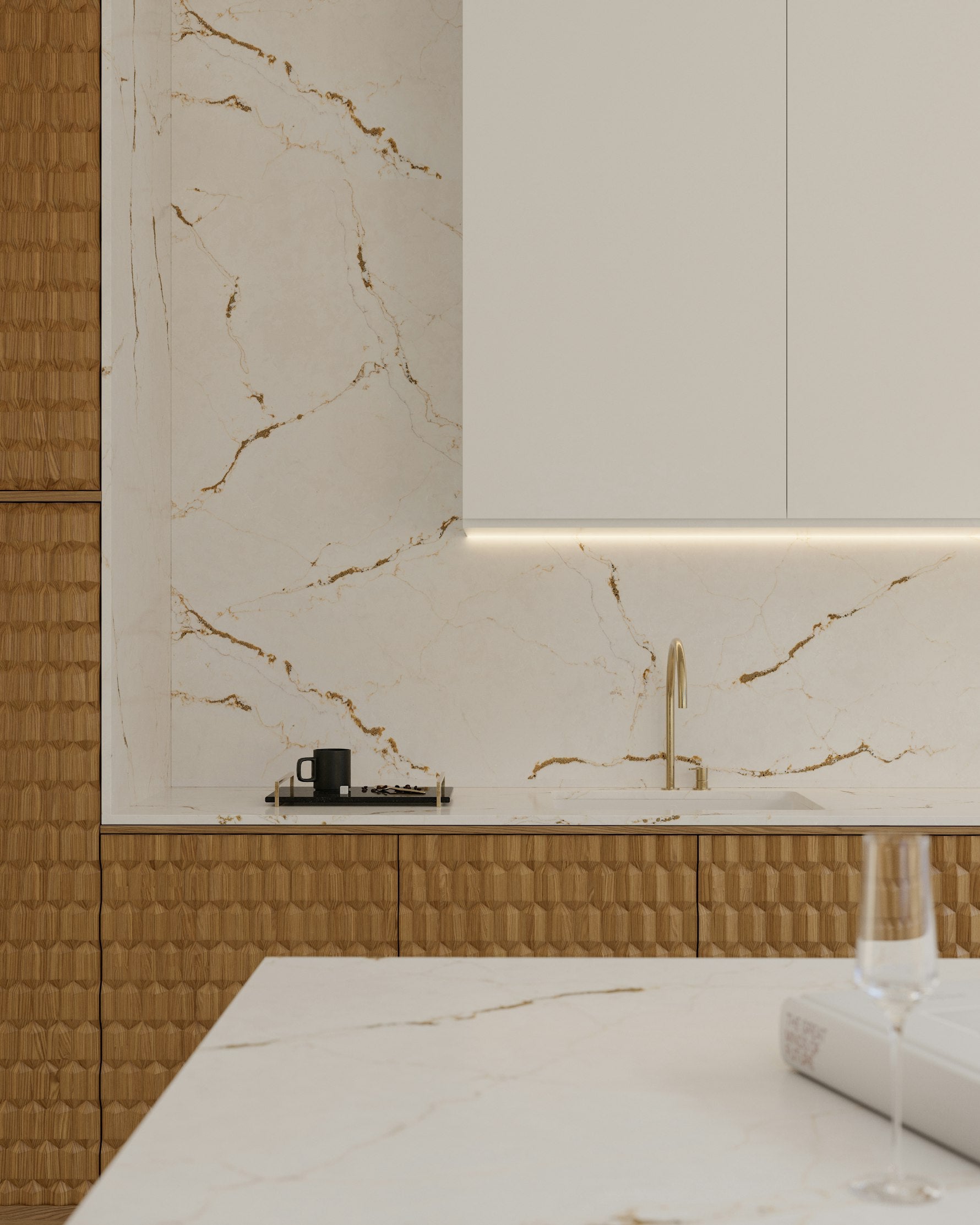 Versailles Ivory by Silestone available at Aqua Kitchen