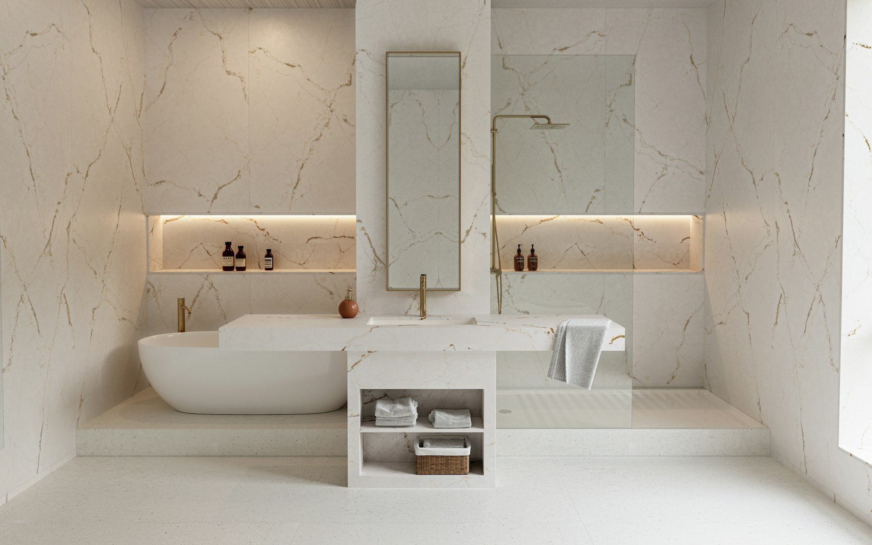 Versailles Ivory by Silestone available at Aqua Kitchen