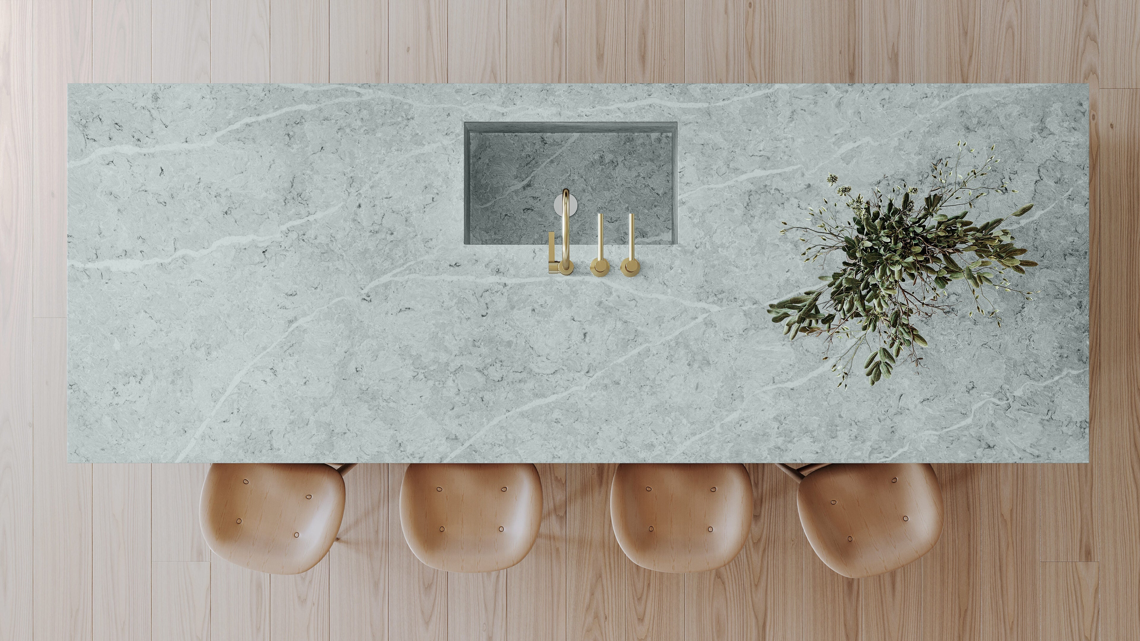 Vezzano by Pental Quartz available at Aqua Kitchen