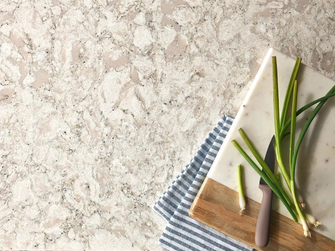 Warwick™ Quartz Sample by Cambria available at Aqua Kitchen