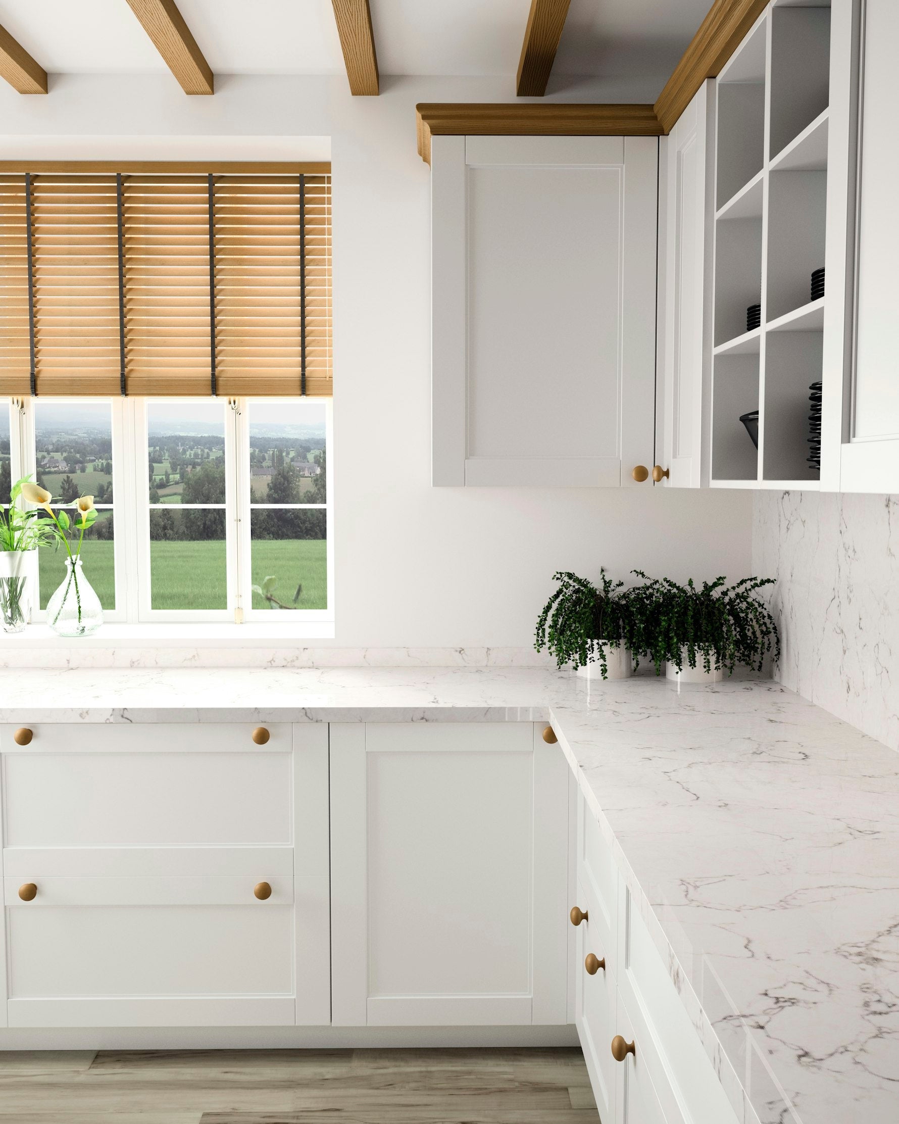 White Arabesque by Silestone available at Aqua Kitchen
