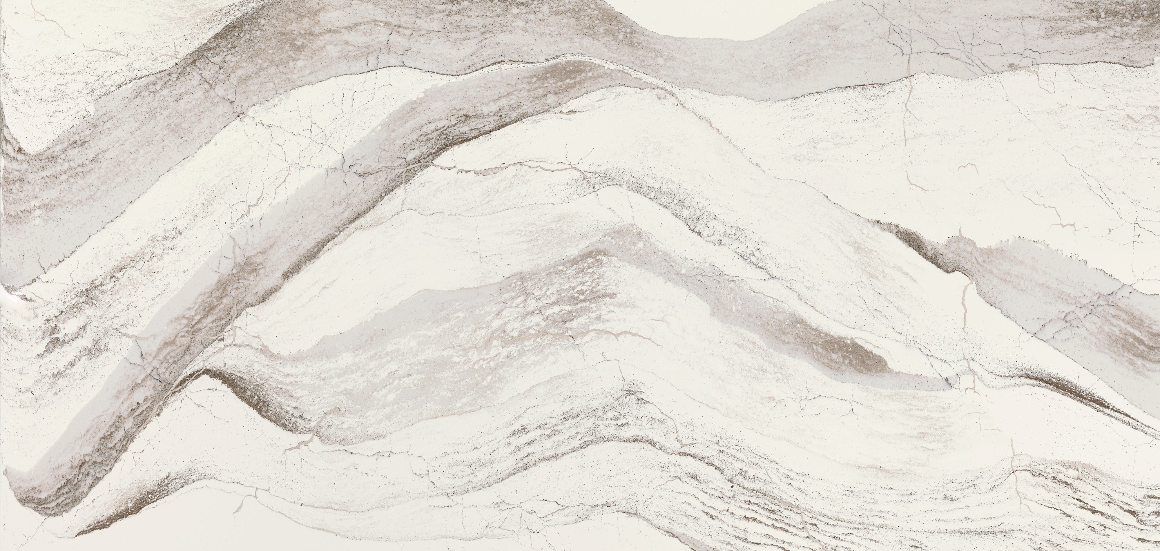 Windsor Brass Satin Ridge™ Quartz Sample by Cambria available at Aqua Kitchen