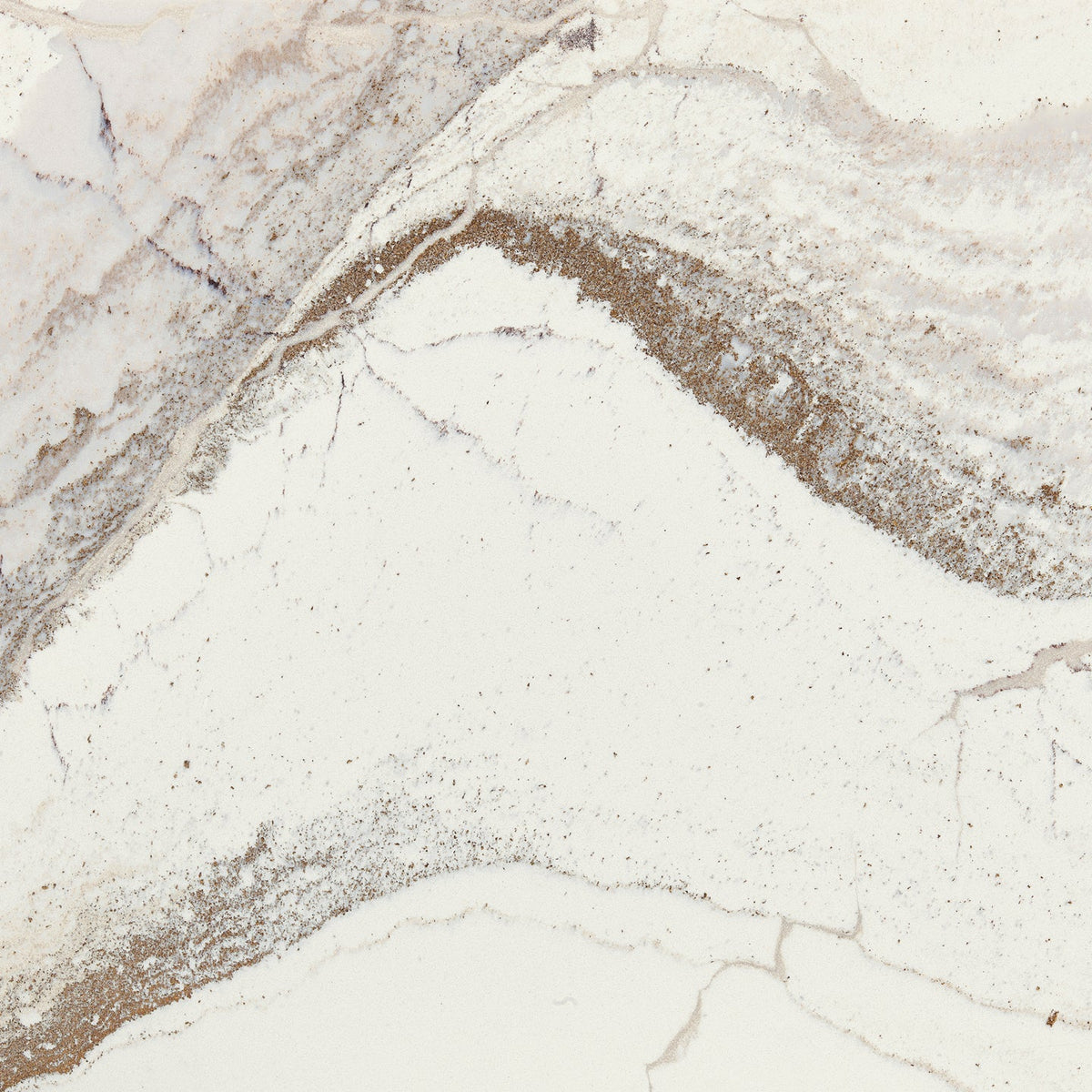 Windsor Brass Satin Ridge™ Quartz by Cambria available at Aqua Kitchen