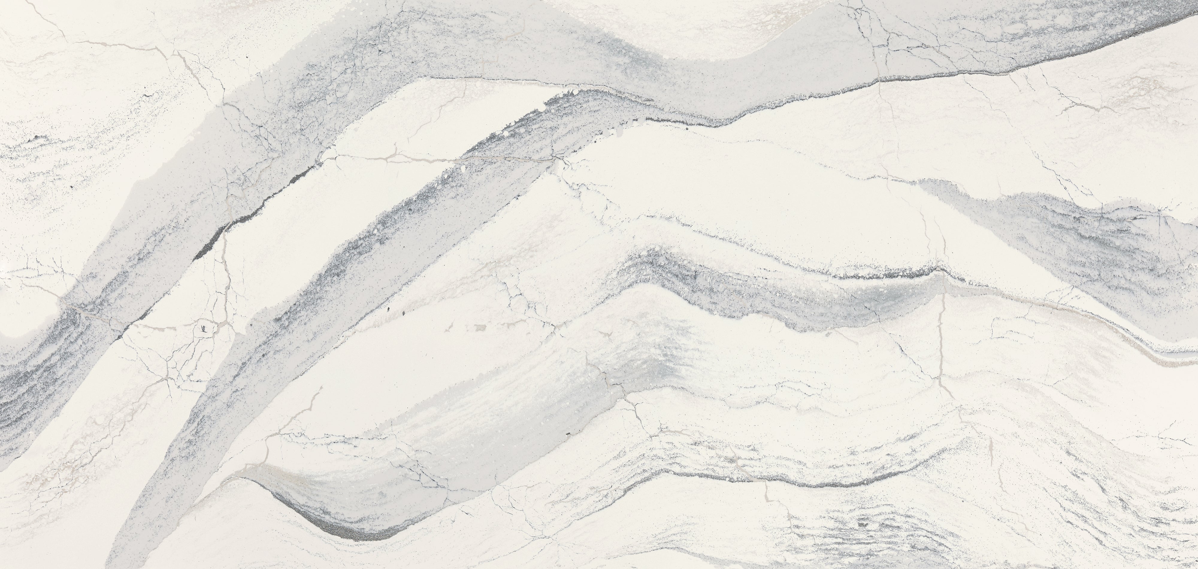 Windsor Steel Satin Ridge™ Quartz Sample by Cambria available at Aqua Kitchen