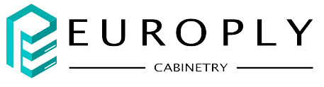 EUROPLY Cabinetry logo with a geometric design element.